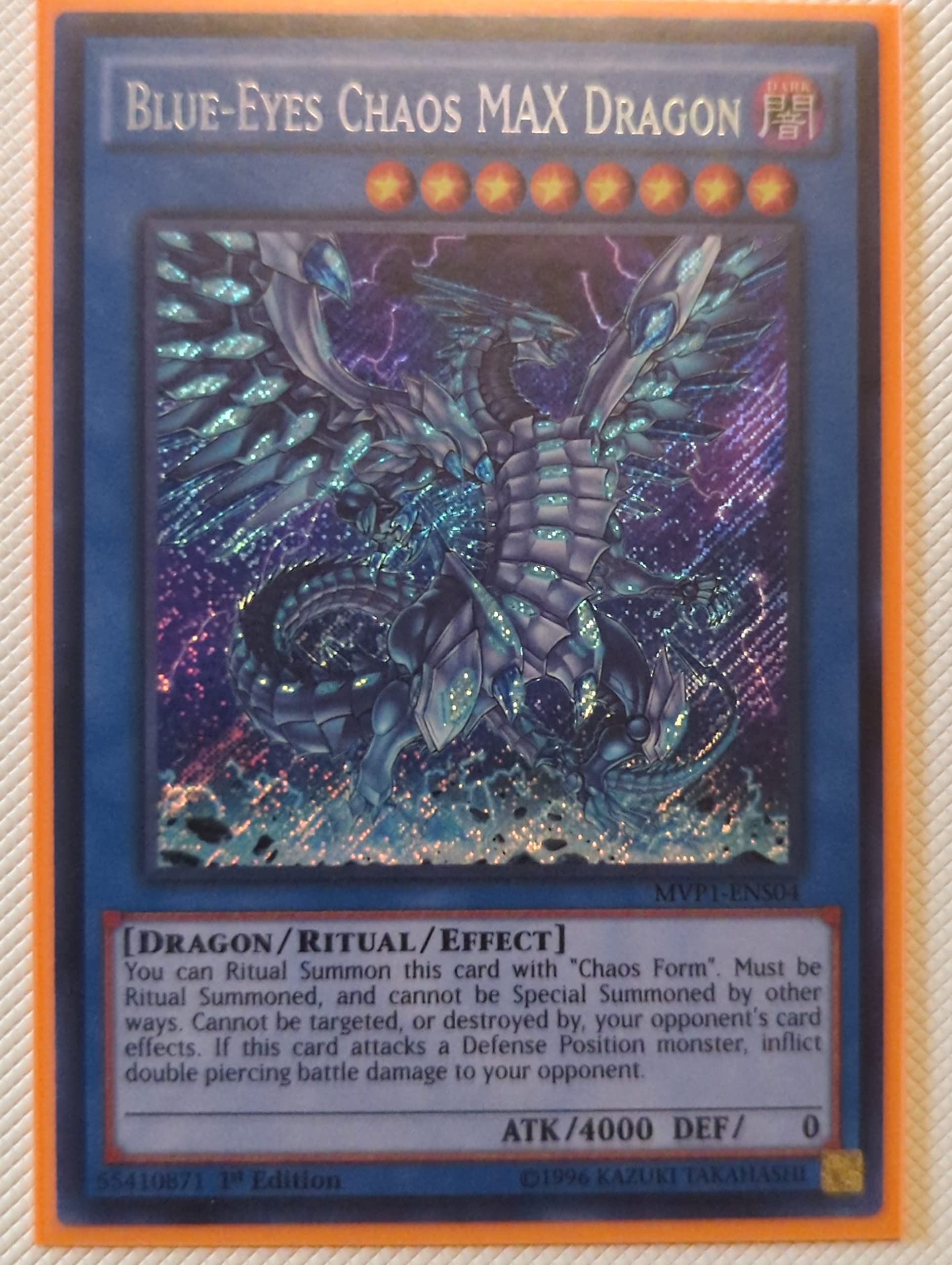 Blue-Eyes Chaos Max Dragon - Mvp1-Ens04 - Secret Rare - 1St Edition