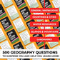 QUOKKA Trivia Card Game with 500 Questions in Geography - Trivia Games for mature-themeds  Teens  and Families - Trivia Cards with Answers - Great Board Games Trivia for Family Party and Game Night