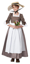 California Costumes, American Colonial Dress, Child, Brown/White, Small