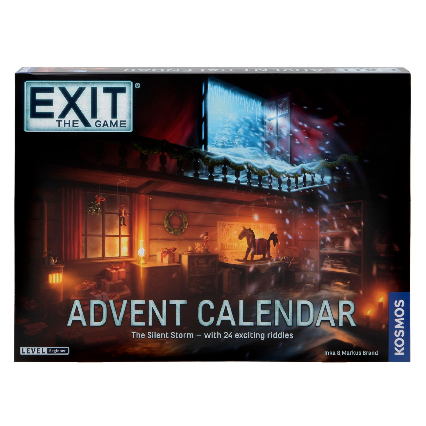 Thames & Kosmos EXIT: The Game Advent Calendar - The Silent Storm, Cardboard, Black, Model 683009, Cooperative Puzzle Game