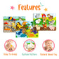 Klevly Large 3 Pk Wooden Toddler Puzzles Ages 2-4 | Wooden Puzzles For Toddlers 1-3 | Montessori Toys For 2 Year Old | Toddler T