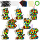 32 Sets Woodland Animal Suncatchers Craft Kit DIY Window Stained Glass Effect Forest Jungle Animals Paper Craft Home School Clas