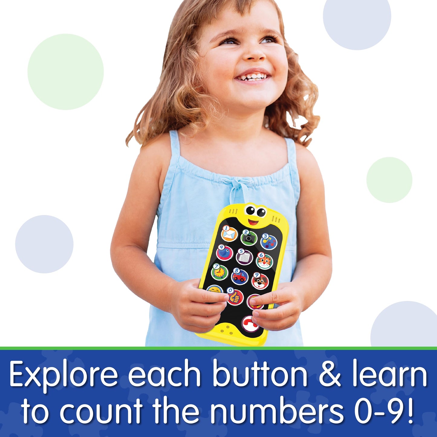 The Learning Journey Early Learning - On The Go Phone - Baby Cell Phone Toy - Toddler Toys & Gifts For Boys & Girls Ages 3 Month