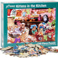 Vermont Christmas Company Kittens in The Kitchen Jigsaw Puzzle 100 Piece  Large Pieces Perfect for Kids and Seniors