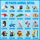 HOGOKIDS Building Blocks Set - 20 Pack Colorful Animal Toys for Kids Ages 6-12, Perfect for Party Favors, Easter Gifts, and Classroom Prizes