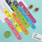Viicoor Birthday 48PCS Slap Bracelets Snap Bracelet Wrisrtband for Party Favors Basket Bag Filler School Prizes Exchanging Gifts
