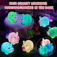 SYWHXY 112PCS Luminous Mini Resin Pigs Cute Mini Pigs Figures Glow in The Dark, Tiny Pigs Miniature Charms Ornament for Garden L