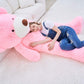 Ikasa Giant Teddy Bear Plush Toy Stuffed Animals (Pink, 78 Inches)