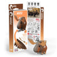 Eugy Moose 3D Puzzle, 24 Piece Eco-Friendly Educational Toy Puzzles For Boys, Girls & Kids Ages 6+