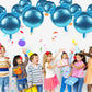 Mikimiqi 4 Pcs Mouse Head Foil Balloons, 24'' Mouse Mylar Balloon For Birthday Party Decorations Jumbo Mouse Head Aluminum Foil Balloons Party Favors Supplies (Light Blue)