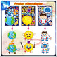 24 Sheets Space Stickers For Kids Make Your Own Astronaut Stickers, Make A Face Planet Stickers Mix Of Alien, Rocket, Ship And M