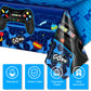 Tatuo 3 PCS Video Game Table Cover Video Game Birthday Decoration Game Theme Plastic Table Cloth Party Supplies for Boys Girls K