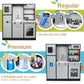 Lil' Jumbl Kids Kitchen Set, Pretend Wooden Play Kitchen, Battery Operated Icemaker, Burners, Faucet & Microwave Makes Realistic