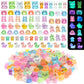 Seenelling 240 Pcs Mini Resin Animals 10 Lively Style Miniature Resin Animals Tiny Luminous Animals Figures Bulk for Micro Garde