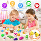 Arscniek 40 Pack 3D Puzzle Animal & Food Erasers for Kids, Take Apart Mini Pencil Erasers, Bulk Party Favors, Classroom Prizes,