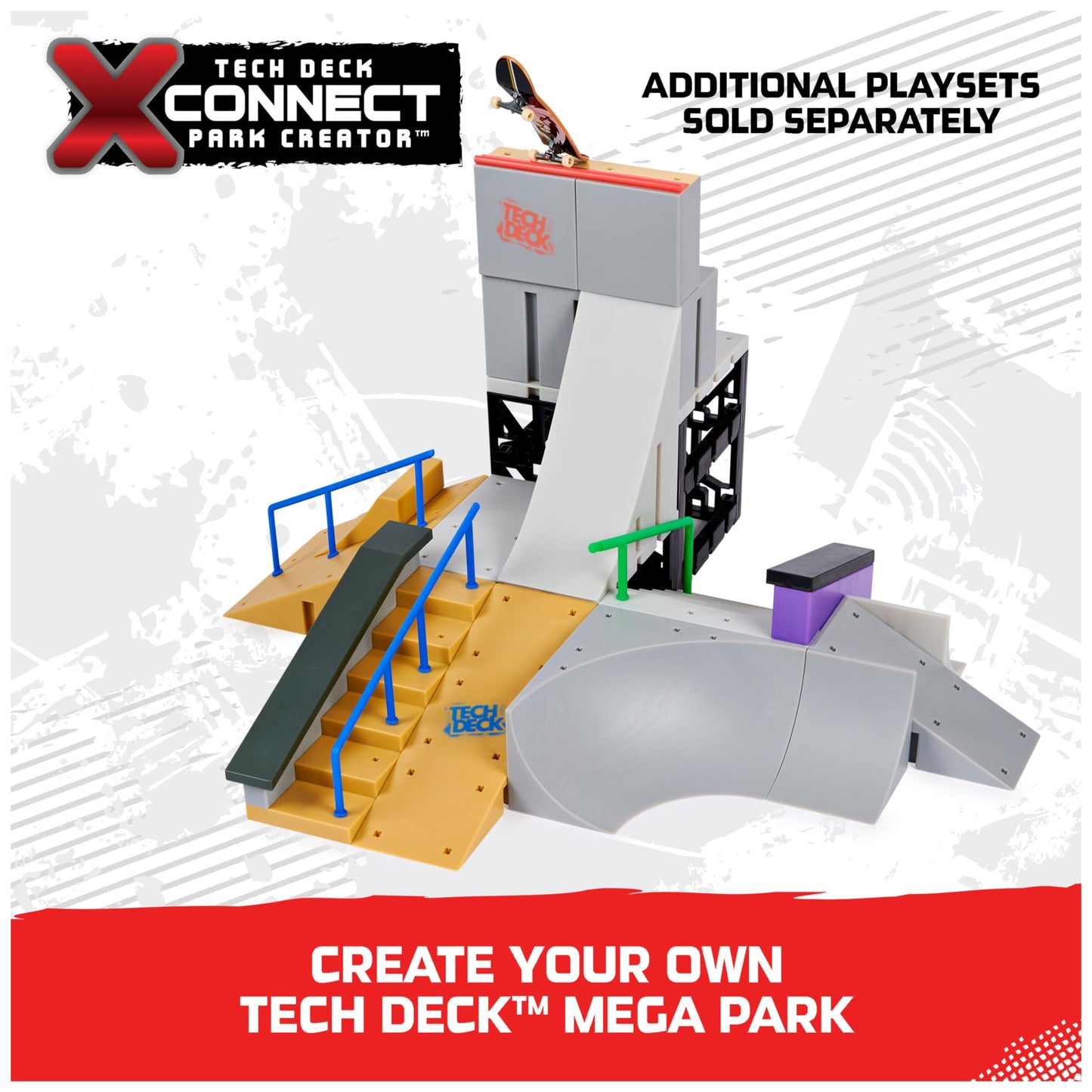 Tech Deck  Jump N Grind X-Connect Park Creator  Customizable and Buildable Ramp Set with limited availability Fingerboard  Kids Toy for Ages 6 and up