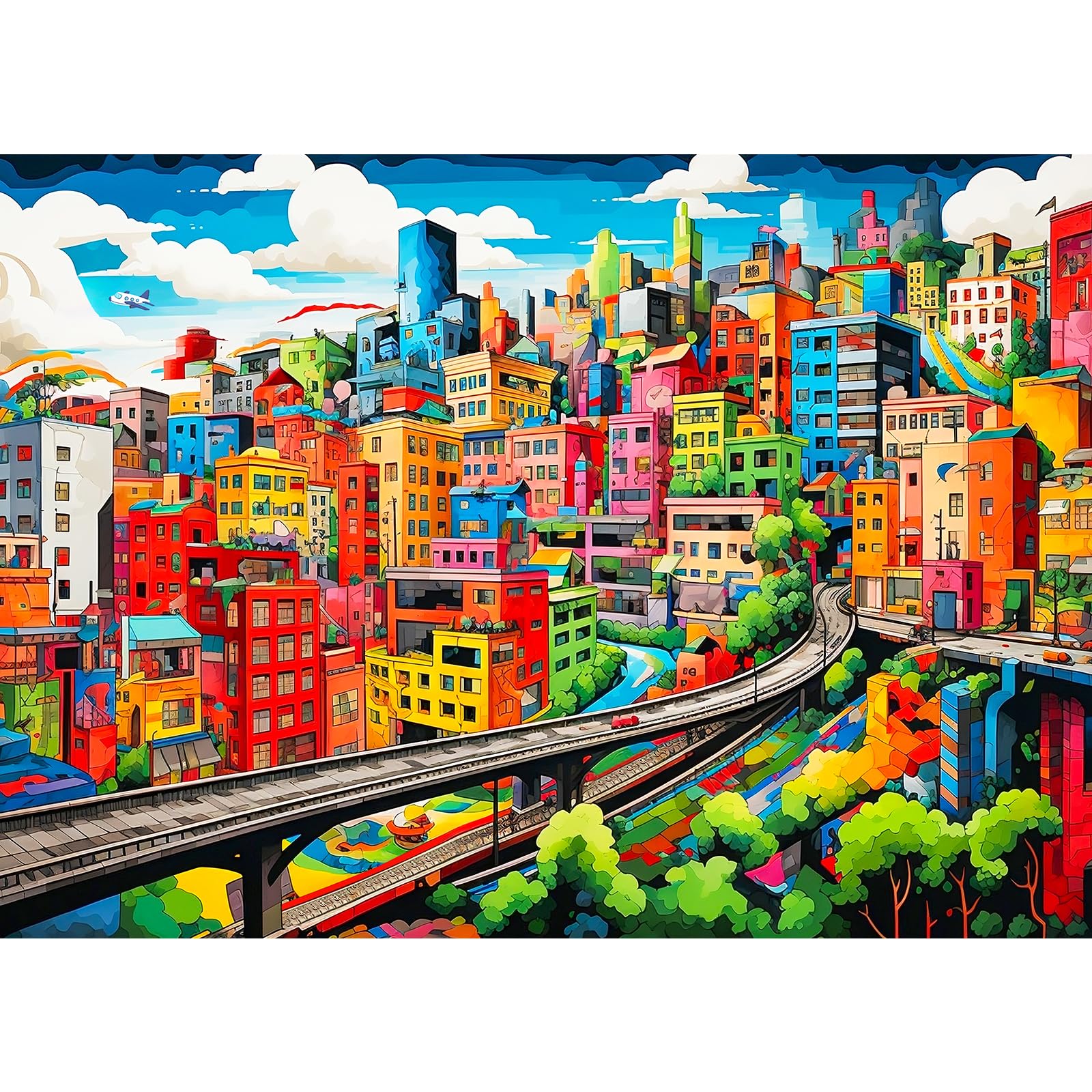 Tangcomplete - Gornergrat Railway Station Puzzles For Adults 1000 Pieces, Jigsaw Puzzles For Adults 1000 Piece, Challenging Game