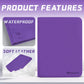 9 Pocket Card Binder 360 Pockets Trading Card Holder Book  enhanced PU Cover Zip Folder Binder Side Loading Carrying Case Binder Album for TCG MTG Sports Cards Game Cards (Purple)