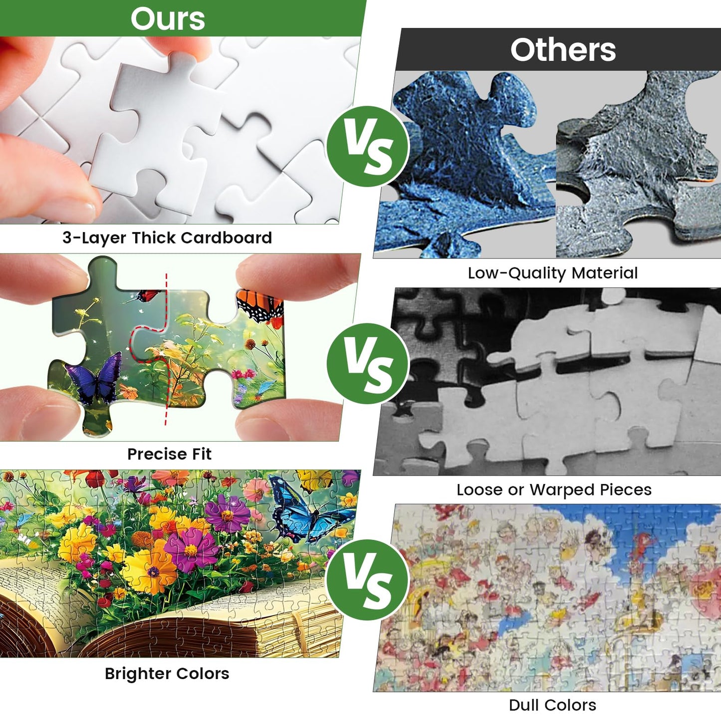 Jigsaw Puzzle 500 Pieces Flowers Book 500 Piece Puzzles for mature-themeds Kids Seniors Recycled Cardboard mature-themed Jigsaw Puzzle 500 Piece Family Activities Great Gift for Family and Friends 20.5 * 15 Inch