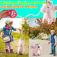 Pink Walking Unicorn Toy Set Singing Dancing Electronic Plush Unicorn With Control Leash, Realistic Footsteps Nodding Tail Wagging Pretend Dress Up Cute Wings Animated Stuffed Unicorn Gift For Girl