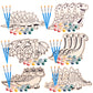 Set Of 24 Valentines Cards For Kids Classroom - Valentine'S Day Dinosaur Wood Painting Kits For Kids School - Each Valentines Gift Includes Complete Craft Kit & Card For Boys Girls Classroom Exchange