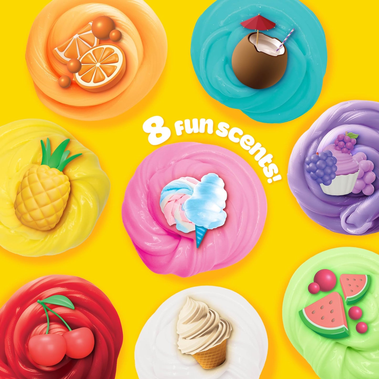 Play-Doh Scented Butter Mash-Ups, 8 Playdoh Pack, Playdoh Kit, Popular Toys, Party Favors for Ages 8-12, Compound Packs, Kids Gi