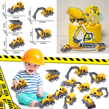 Construction Party Favors Construction Theme Birthday Party Supplies Mini Construction Vehicles Toy Rubber Bracelet Keychain Sta