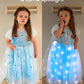 Uporpor Princess Dresses For Girls Toddler Princess Costume Dress Up Clothes For Girls Halloween Costume With Cape For Christmas, Birthday, Party, Led Light No Assembly Needed, 100