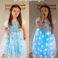 Uporpor Princess Dresses For Girls Toddler Princess Costume Dress Up Clothes For Girls Halloween Costume With Cape For Christmas, Birthday, Party, Led Light No Assembly Needed, 120