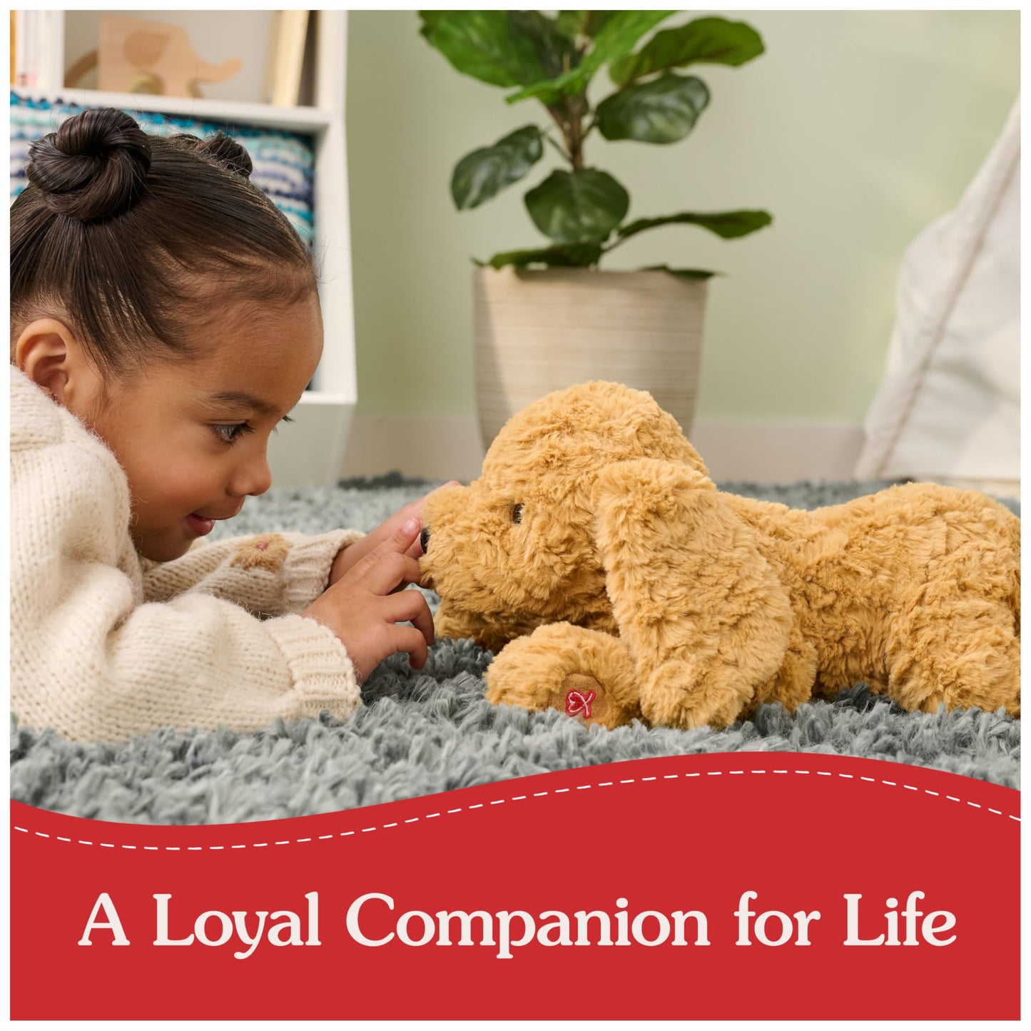 GUND Muttsy Dog Plush Stuffed Animal, Brown, 14”, High Quality Materials, Ages 1+