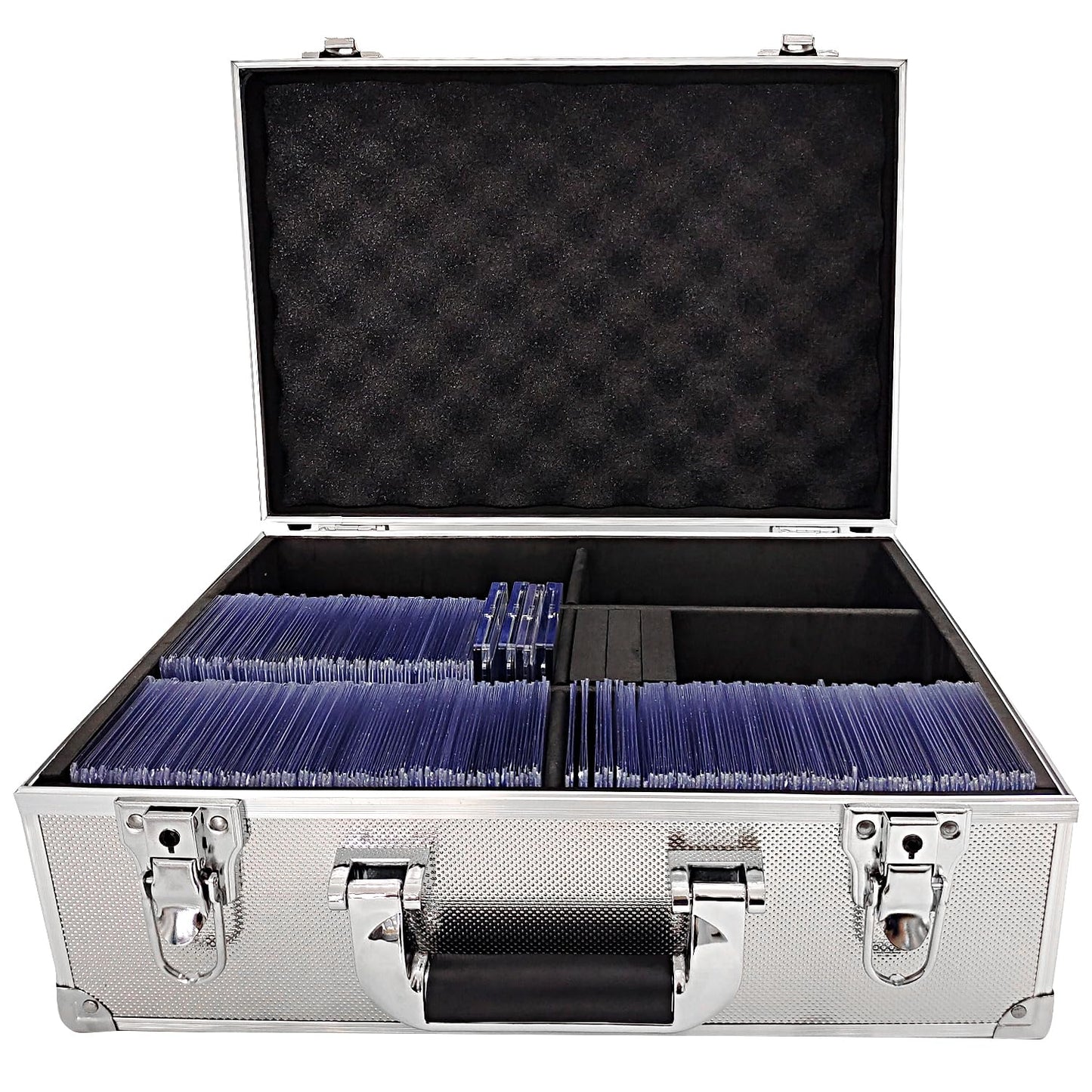 superaimi Toploaders Storage Box, Hard Toploaders Storage Case for 3'' x 4'' 35pt Rigid Card Holders, Card Deck Box Fits Cards,