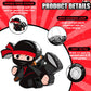 Karate Ninja Pinata Ninja Birthday Party Supplies With Pinata Stick Confetti And Blindfold, Ninja Warrior Birthday Party Decor For Adults Game Black Ninja Party (17 X 11.6 X 3 Inch, Trendy Style)