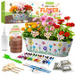 PLANTMEW Paint & Plant Flower Growing Kit for Kids - Fun Kids Gardening Set - Unique Birthday, Crafts & Arts, Gardening Gifts fo