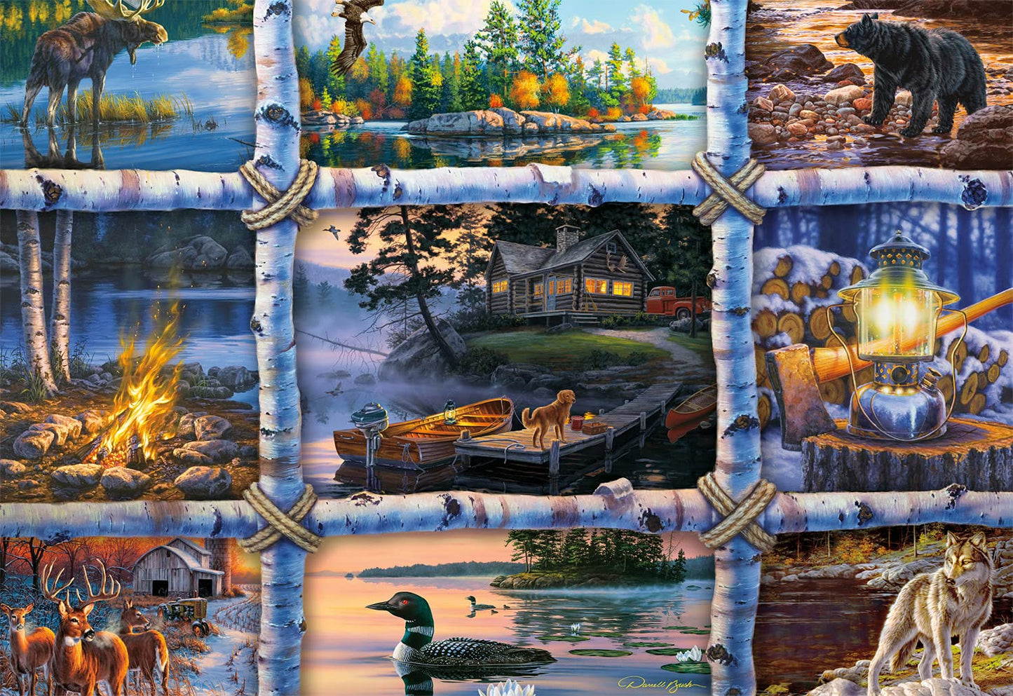 Buffalo Games - Darrell Bush - Darrell Bush - North Country - 2000 Piece Jigsaw Puzzle For Adults Challenging Puzzle Perfect For Game Nights - Finished Size Is 38.50 X 26.50