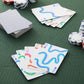 Blue Panda 224 Blank Custom Cards With Checkered Diamond Backing For Diy Game Or Playing, Write On, 4 Decks (3 X 4 In) - Blank Playing Cards