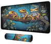 DIGTIALL Card Mat for MTG & TCG Playmat Mouse Pad 24 x 14 Game Mat for MTG RPG CCG Trading Card Game Playmats Table Mat Perfect for Card Games Video Games Computer Office Colorful Frogs