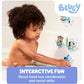 Tomy Toomies Bluey Bath Puzzle - Mix And Match Bluey Puzzle - Foam Toddler Bath Toys - Includes Mesh Bag Bath Toy Storage With S