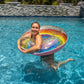 Poolcandy Jumbo Pool Tube, 48, Multiple Tube Styles (Classic Rainbow Glittered 42 Pool Tube)