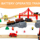 Motorized Train For Wooden Track, 3Pcs Train Toy Set For 3 4 5+Years Old Boy Girl Toddlers, Battery Powered Train Compatible With Thomas & Friends, Brio And Chuggington