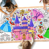 Gatherfun Princess Party Giant Coloring Poster - 31.5X 72 Inches - Versatile Classroom Wall D  Cor & Princess Birthday Activity