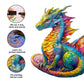 Jigfoxy Wooden Puzzles for mature-themeds  Dragon Wood Puzzles mature-themed  Unique Animal Shape Wooden Jigsaw Puzzles  Birthday Gifts for Puzzles Lovers (XL-21.7 * 18.6in-560pcs)