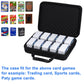 Lumus&Solem Carrying Case For Cards Against Humanity Game, Hard Cards Box Compatible With Ptcg Cards, Mtg Cards, And Sports Cards, Card Holder Storage 1200-2200 Cards (Black)