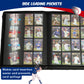Baseball Card Binder 16 Pocket  enhanced 1000+ Cards PU Cover Trading Sports Card Binder Side Loading Card Holder Collection Album Folders