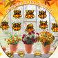 QOUBAI 32 Sets Fall Owl Suncatchers Craft Kit DIY Window Stained Glass Effect Autumn Owl Paper Crafts Home School Classroom Deco
