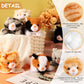 8 Pieces 5 Inch Stuffed Animals Bulk Assorted Cute Stuffed Pet Plush Toys Small Plush Animals For Halloween Kid Classroom School Pet Party Favors Supplies Decoration (Lying Cat)