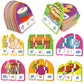 Kasfalci Cvcc & Ccvc Puzzle Cards For Kids,Word Games,Phonics Games,Speech Therapy Toys For Toddlers,4 Alphabet Letter Word Puzz