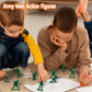 Haptime Classic Toy Soldiers Set (50 Pcs ) , Green Army Men Action Figures, Plastic Military Toys For Boys- Inspire Creative Play And Learning Adventures For Kids