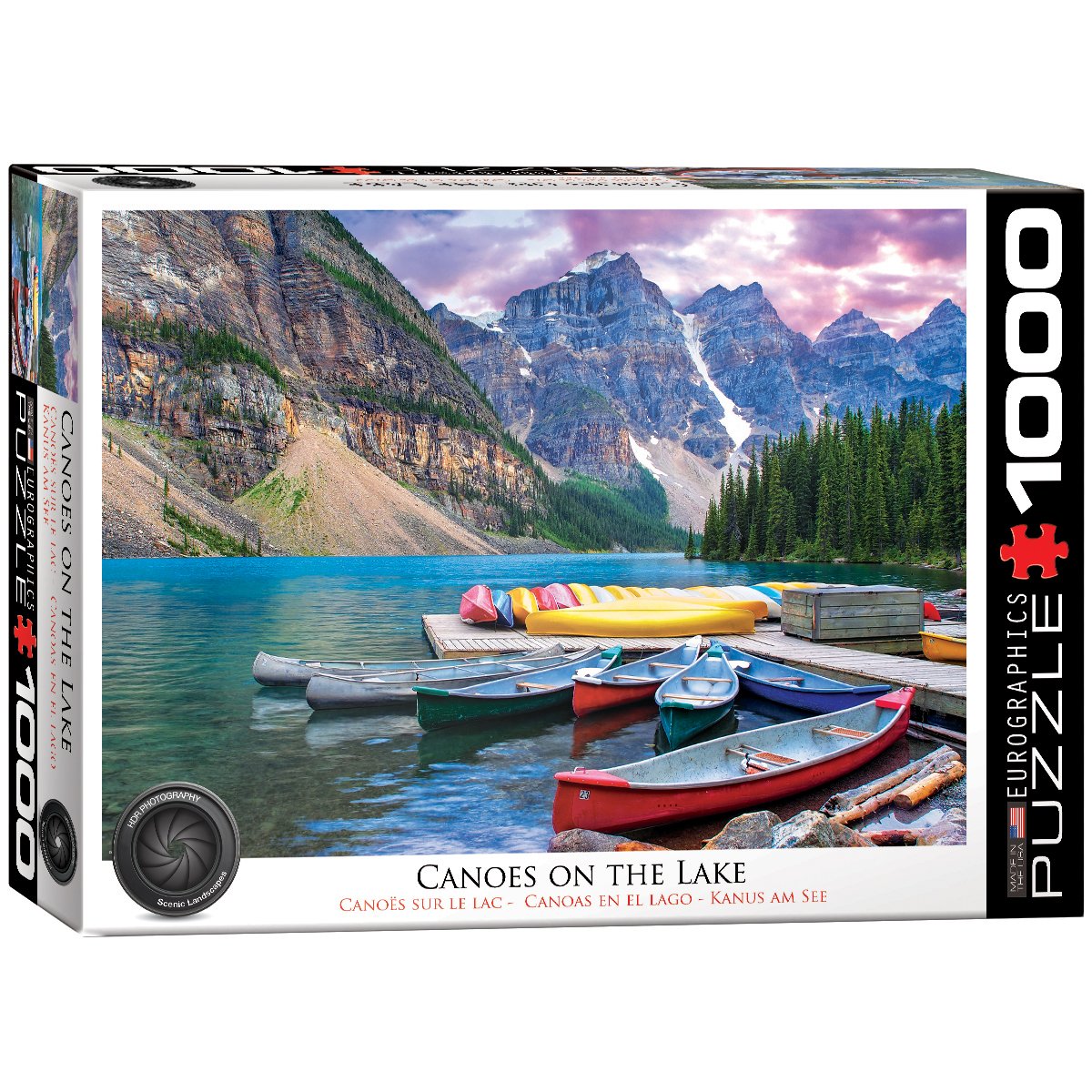 Eurographics Canoes On The Lake Jigsaw Puzzle (1000-Piece)