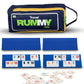 Point Games Classic Mini Rummy Game Set with 4 limited availability Folding Playing Racks in Super Durable Travel Bag  for 2-4 Players Great Gift for mature-themeds and Kids