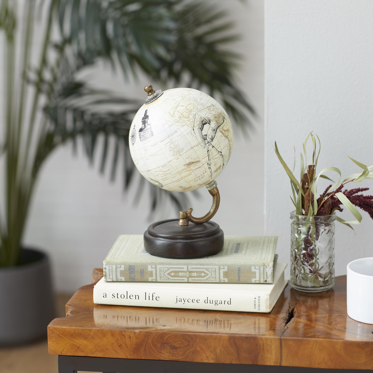 Deco 79 Wood Globe, 5' X 5' X 8', Yellow